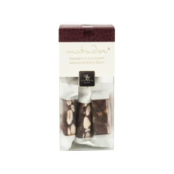 Vincente Delicacies - Crunchy Nougat Pieces with Sicilian Almonds - Matador Crystal Box - Avvenice^ Sweets