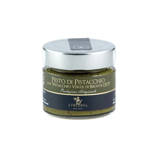 Vincente Delicacies - Green Pistachio from Bronte P.D.O. Pesto - Artisan Gourmet Pesto - 90 g - Avvenice