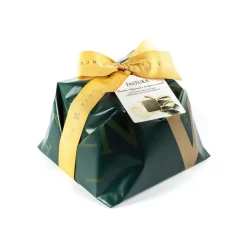 Vincente Delicacies - Panettone Covered with White Chocolate with Sicilian Pistachio - Fastuka - Hand Wrapped Artisan - Avvenice
