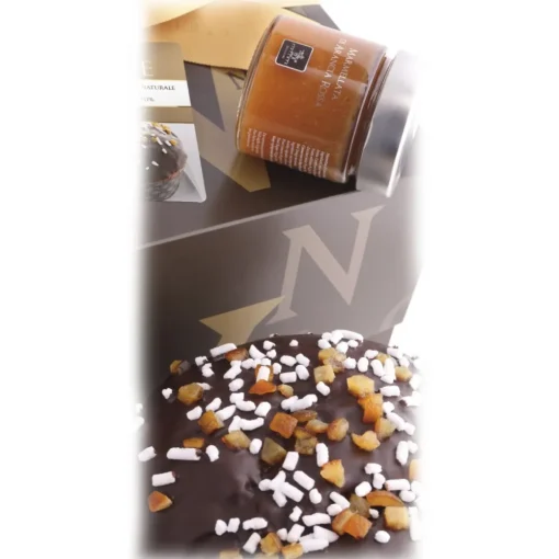 Vincente Delicacies - Panettone Covered with Dark Chocolate with Jar of Blood Orange Marmalade - Mélange - Avvenice^ Sweets