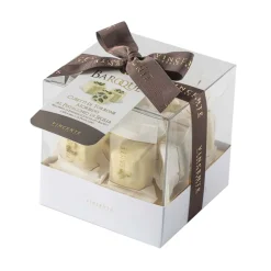 Vincente Delicacies - Soft Nougat Pieces with Sicilian Pistachio and Coated with Fine White Chocolate - Baroque - Avvenice^ Sweets