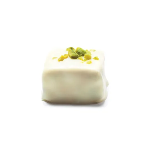 Vincente Delicacies - Soft Nougat Pieces with Sicilian Pistachio and Coated with Fine White Chocolate - Baroque - Avvenice^ Sweets