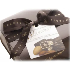 Vincente Delicacies - Soft Almond Nougat Candies and Covered with 70% Extra-Dark Chocolate - Glamour - Ribbon Box - Avvenice^ Sweets