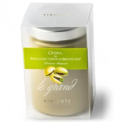Vincente Delicacies - Sweet Cream Spread with Green Pistachio from Bronte P.D.O. - Artisan Spreadable Creams - 600 g - Crystal - Avvenice^ Sweets