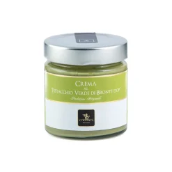 Vincente Delicacies - Sweet Cream Spread with Green Pistachio from Bronte P.D.O. - Artisan Spreadable Creams - 180 g - Avvenice^ Sweets