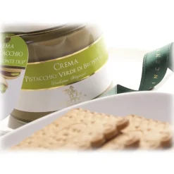 Vincente Delicacies - Sweet Cream Spread with Green Pistachio from Bronte P.D.O. - Artisan Spreadable Creams - 180 g - Avvenice^ Sweets
