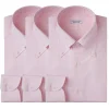 Viola Milano - 3 Oxford Stripe Package Button-Down Collar Shirt - Pink/White - Handmade in Italy - Luxury Exclusive Collection - Avvenice^ Shirts