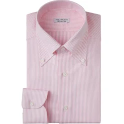 Viola Milano - 3 Oxford Stripe Package Button-Down Collar Shirt - Pink/White - Handmade in Italy - Luxury Exclusive Collection - Avvenice^ Shirts