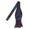 Viola Milano - Ancient Madder Silk Bow Tie - Blue Paisley - Made in Italy - Luxury Exclusive Collection - Avvenice