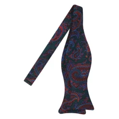Viola Milano - Ancient Madder Silk Bow Tie - Forest Paisley - Made in Italy - Luxury Exclusive Collection - Avvenice^ Ties & Bow Ties