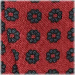 Viola Milano - Ancient Madder Silk Bow Tie - Red Floral - Made in Italy - Luxury Exclusive Collection - Avvenice^ Ties & Bow Ties