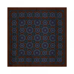 Viola Milano - Artisan Floral Silk Pocket Square - Brown Mix - Handmade in Italy - Luxury Exclusive Collection - Avvenice