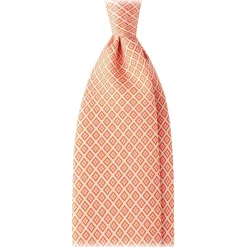 Viola Milano - Artisan Pattern Selftipped Silk Tie - Champagne - Handmade in Italy - Luxury Exclusive Collection - Avvenice^ Ties & Bow Ties