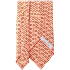 Viola Milano - Artisan Pattern Selftipped Silk Tie - Champagne - Handmade in Italy - Luxury Exclusive Collection - Avvenice^ Ties & Bow Ties