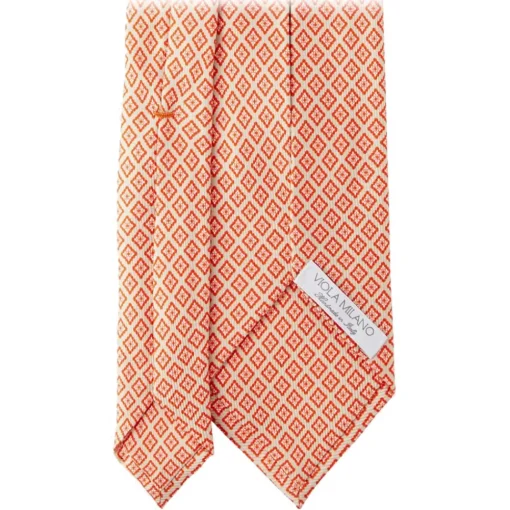 Viola Milano - Artisan Pattern Selftipped Silk Tie - Champagne - Handmade in Italy - Luxury Exclusive Collection - Avvenice^ Ties & Bow Ties