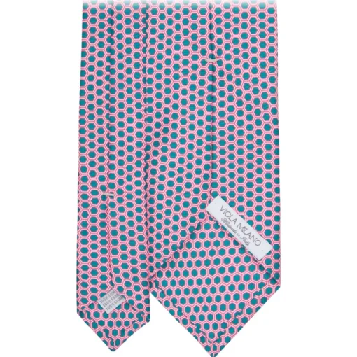 Viola Milano - Artisan Square Selftipped Italian Silk Tie - Cobalt Grey - Handmade in Italy - Luxury Exclusive Collection - Avvenice^ Ties & Bow Ties