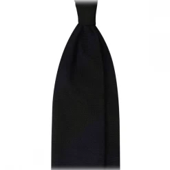 Viola Milano -  Block Stripe 3-fold Grenadine Tie – Navy Forest - Made in Italy - Luxury Exclusive Collection - Avvenice