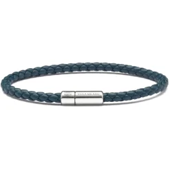 Viola Milano - Braided Italian Leather Bracelet - Sea Blue - Handmade in Italy - Luxury Exclusive Collection - Avvenice^ Bracelets