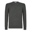 Viola Milano - Cable Knit Loro Piana Cashmere Sweater - Dark Grey - Handmade in Italy - Luxury Exclusive Collection - Avvenice^ Knitwears