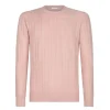 Viola Milano - Cable Knit Lambswool Sweater - Pink - Handmade in Italy - Luxury Exclusive Collection - Avvenice^ Knitwears