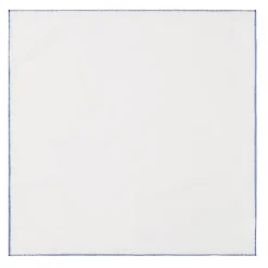 Viola Milano - Carlo Riva Shoestring Cotton/Linen Pocket Square - Navy - Handmade in Italy - Luxury Exclusive Collection - Avvenice^ Ties & Bow Ties