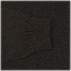 Viola Milano - Cashmere V-Neck Sweater - Brown - Handmade in Italy - Luxury Exclusive Collection - Avvenice