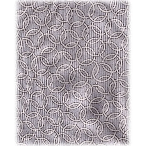 Viola Milano - Chain Circle Selftipped Italian Silk Tie - Grey - Handmade in Italy - Luxury Exclusive Collection - Avvenice