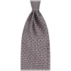 Viola Milano - Chain Lock Selftipped Italian Silk Tie - Grey Mix - Handmade in Italy - Luxury Exclusive Collection - Avvenice^ Ties & Bow Ties