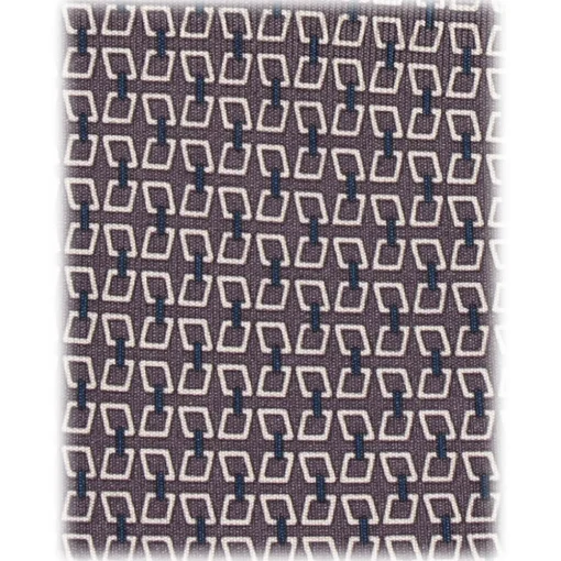 Viola Milano - Chain Lock Selftipped Italian Silk Tie - Grey Mix - Handmade in Italy - Luxury Exclusive Collection - Avvenice^ Ties & Bow Ties