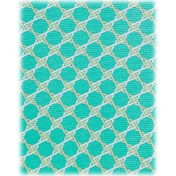 Viola Milano - Chain Pattern Selftipped Silk Tie - Menthol - Handmade in Italy - Luxury Exclusive Collection - Avvenice