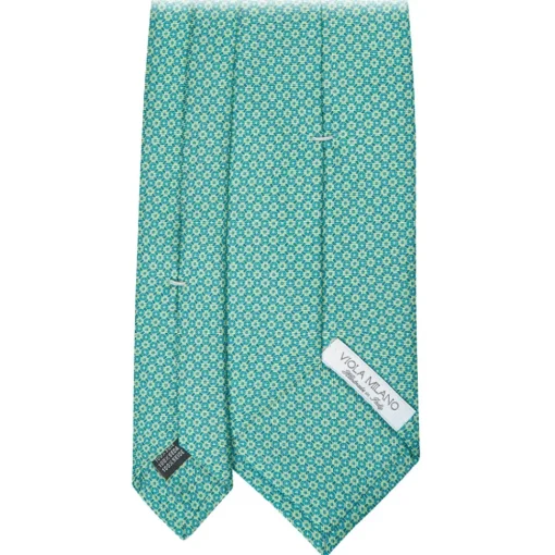 Viola Milano - Circle Pattern Selftipped Silk Tie - Lime - Handmade in Italy - Luxury Exclusive Collection - Avvenice^ Ties & Bow Ties