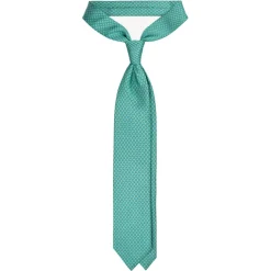 Viola Milano - Circle Pattern Selftipped Silk Tie - Lime - Handmade in Italy - Luxury Exclusive Collection - Avvenice^ Ties & Bow Ties