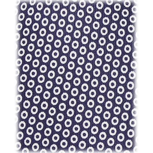 Viola Milano - Classic Circle Selftipped Italian Silk Tie - Navy/White - Handmade in Italy - Luxury Exclusive Collection - Avvenice^ Ties & Bow Ties