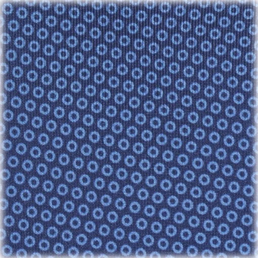 Viola Milano - Classic Circle Selftipped Italian Silk Tie - Navy Mix - Made in Italy - Luxury Exclusive Collection - Avvenice