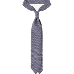 Viola Milano - Classic Circle Selftipped Italian Silk Tie - Navy/White - Handmade in Italy - Luxury Exclusive Collection - Avvenice^ Ties & Bow Ties