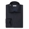 Viola Milano - Classic Denim Shirt - Midnight Denim - Handmade in Italy - Luxury Exclusive Collection - Avvenice