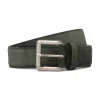 Viola Milano - Classic Italian Suede Belt - Green - Handmade in Italy - Luxury Exclusive Collection - Avvenice^ Belts