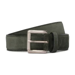 Viola Milano - Classic Italian Suede Belt - Green - Handmade in Italy - Luxury Exclusive Collection - Avvenice^ Belts
