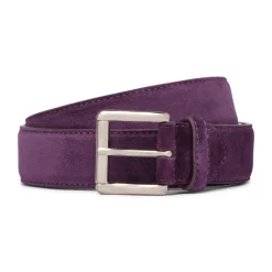 Viola Milano - Classic Italian Suede Belt - Purple - Handmade in Italy - Luxury Exclusive Collection - Avvenice^ Belts