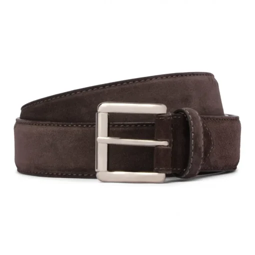 Viola Milano - Classic Italian Suede Belt - Tobacco - Handmade in Italy - Luxury Exclusive Collection - Avvenice^ Belts