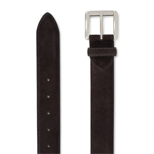 Viola Milano - Classic Italian Suede Belt - Tobacco - Handmade in Italy - Luxury Exclusive Collection - Avvenice^ Belts