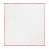 Viola Milano - Classic Linen Pocket Square - Red - Handmade in Italy - Luxury Exclusive Collection - Avvenice^ Ties & Bow Ties