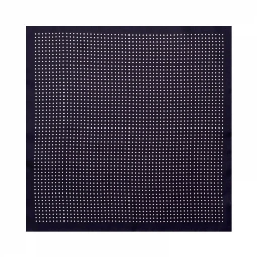 Viola Milano - Classic Polka Dot Silk Pocket Square - Navy - Handmade in Italy - Luxury Exclusive Collection - Avvenice^ Ties & Bow Ties