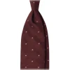 Viola Milano - Classic Polka Dot 3-Fold Grenadine Tie - Burgundy/Pink - Handmade in Italy - Luxury Exclusive Collection - Avvenice^ Ties & Bow Ties