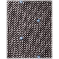 Viola Milano - Classic Polka Dot 3-Fold Grenadine Tie - Grey/Sky - Handmade in Italy - Luxury Exclusive Collection - Avvenice