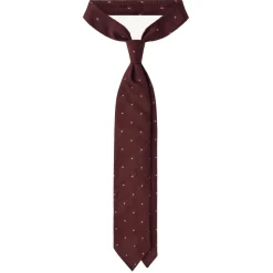 Viola Milano - Classic Polka Dot 3-Fold Grenadine Tie - Burgundy/Pink - Handmade in Italy - Luxury Exclusive Collection - Avvenice^ Ties & Bow Ties