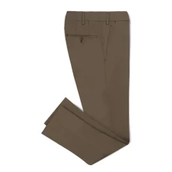 Viola Milano - Classic 4-seasonal Cotton Trousers - Army Green - Handmade in Italy - Luxury Exclusive Collection - Avvenice^ Trousers