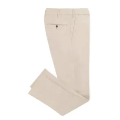 Viola Milano - Classic 4-seasonal Cotton Trousers - Beige - Handmade in Italy - Luxury Exclusive Collection - Avvenice