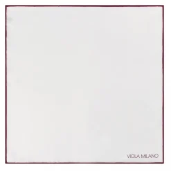 Viola Milano - Classic Shoestring Silk Pocket Square - Wine - Handmade in Italy - Luxury Exclusive Collection - Avvenice^ Ties & Bow Ties