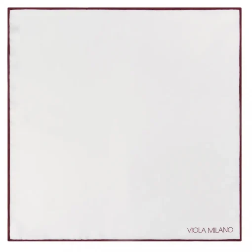 Viola Milano - Classic Shoestring Silk Pocket Square - Wine - Handmade in Italy - Luxury Exclusive Collection - Avvenice^ Ties & Bow Ties